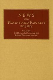 Cover of: News of the Plains and Rockies 1803-1865 by Henry Raup Wagner