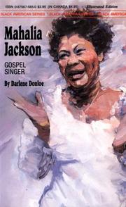 Cover of: Mahalia Jackson by Darlene Donloe