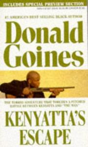 Cover of: Kenyatta's Escape by Donald Goines, Donald Goines