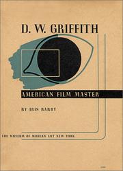 Cover of: D. W. Griffith by Barry, Iris
