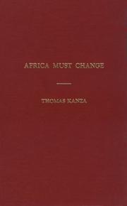 Cover of: Africa Must Change: An African Manifesto