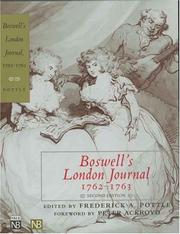Cover of: Boswell's London Journal, 1762-1763 by James Boswell