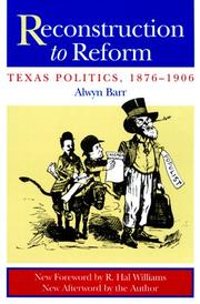 Cover of: Reconstruction to reform by Alwyn Barr