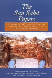 Cover of: The San Saba Papers by 