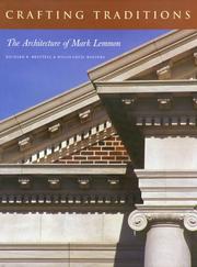 Cover of: Crafting traditions: the architecture of Mark Lemmon