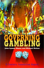 Cover of: Governing gambling