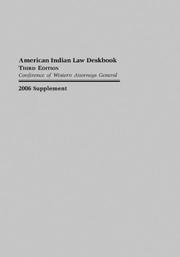 Cover of: American Indian Law Deskbook, 2006 (American Indian Law Deskbook Supplement)