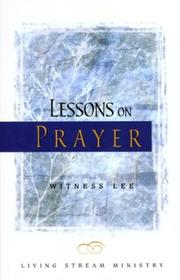 Cover of: Lessons on Prayer