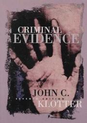 Criminal evidence by John C. Klotter