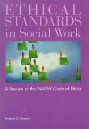 Cover of: Ethical standards in social work by Frederic G. Reamer