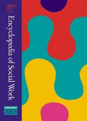 Cover of: Encyclopedia of Social Work 2003 Supplement (Encyclopedia of Social Work) (Encyclopedia of Social Work) by Richard L. Edwards