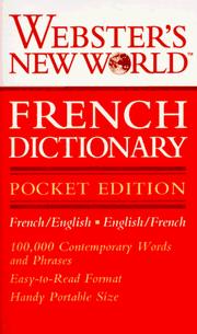 Cover of: Webster's New World French Dictionary by Webster's New World Editors, Webster's New World Editors