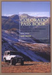 The Colorado pass book by Don Koch