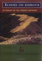 Cover of: Echoes on Rimrock: In Pursuit of the Chukar Partridge