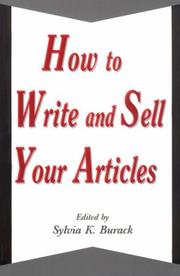 Cover of: How to write and sell your articles