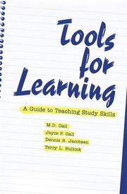 Cover of: Tools for learning by M.D. Gall ... [et al.].