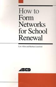 Cover of: How to form networks for school renewal