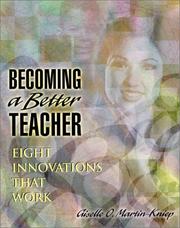 Cover of: Becoming a Better Teacher: Eight Innovations That Work
