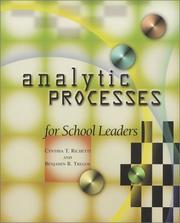 Cover of: Analytic Processes for School Leaders