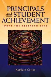 Cover of: Principals and Student Achievement: What the Research Says