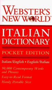 Cover of: Webster's New World Italian Dictionary by Merriam-Webster, Webster's New World Editors
