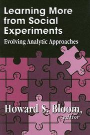 Learning More From Social Experiments by Howard S. Bloom