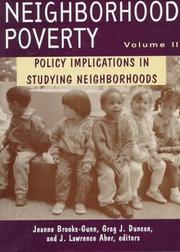 Cover of: Neighborhood poverty