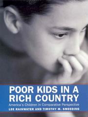 Cover of: Poor Kids in a Rich Country by Lee Rainwater, Timothy M. Smeeding