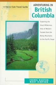 Cover of: Adventuring in British Columbia