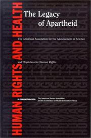 Cover of: Human Rights and Health: The Legacy of Apartheid