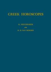 Cover of: Greek Horoscopes (Memoirs of the American Philosophical Society)