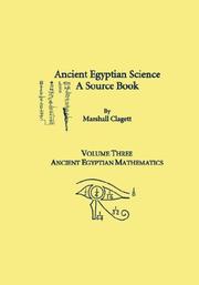 Cover of: Ancient Egyptian science: a source book