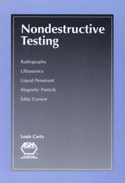 Cover of: Nondestructive testing by Louis Cartz