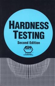 Cover of: Hardness Testing by 