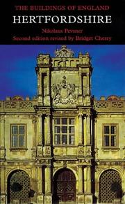 Cover of: Hertfordshire, Second edition (Pevsner Architectural Guides)