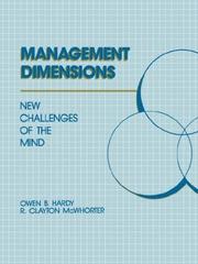 Cover of: Management dimensions: new challenges of the mind