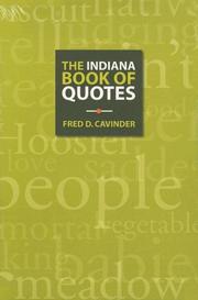Cover of: The Indiana book of quotes