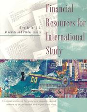 Cover of: Financial resources for international study: a guide for US nationals