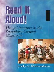 Cover of: Read It Aloud! Using Literature in the Secondary Content Classroom by Judy S. Richardson