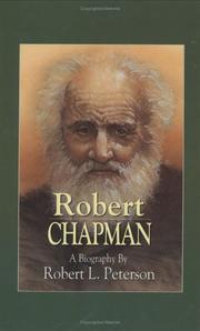 Cover of: Robert Chapman: a biography