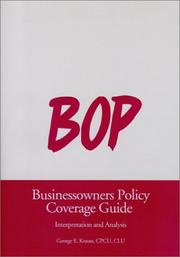 Cover of: BOP: businessowners policy coverage guide : interpretation and analysis
