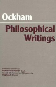 Cover of: Philosophical writings: a selection