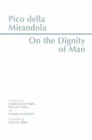 Cover of: On the dignity of man by Giovanni Pico della Mirandola