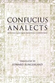 Cover of: Analects | Confucius