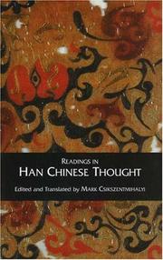 Cover of: Readings in Han Chinese Thought