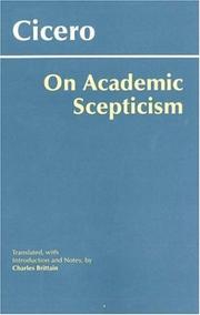 On academic scepticism by Cicero