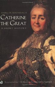 Cover of: Catherine the Great by Isabel de Madariaga