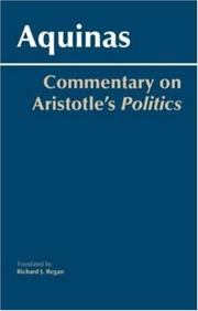 Cover of: Commentary on Aristotle's Politics by Thomas Aquinas