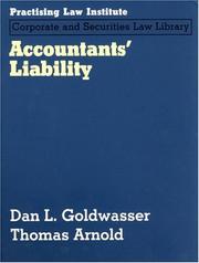 Cover of: Accountants' Liability (PLI Press's Corporate and Securities Law Library) (Corporate and Securities Law Library)