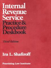 Cover of: Internal Revenue Service practice & procedure deskbook